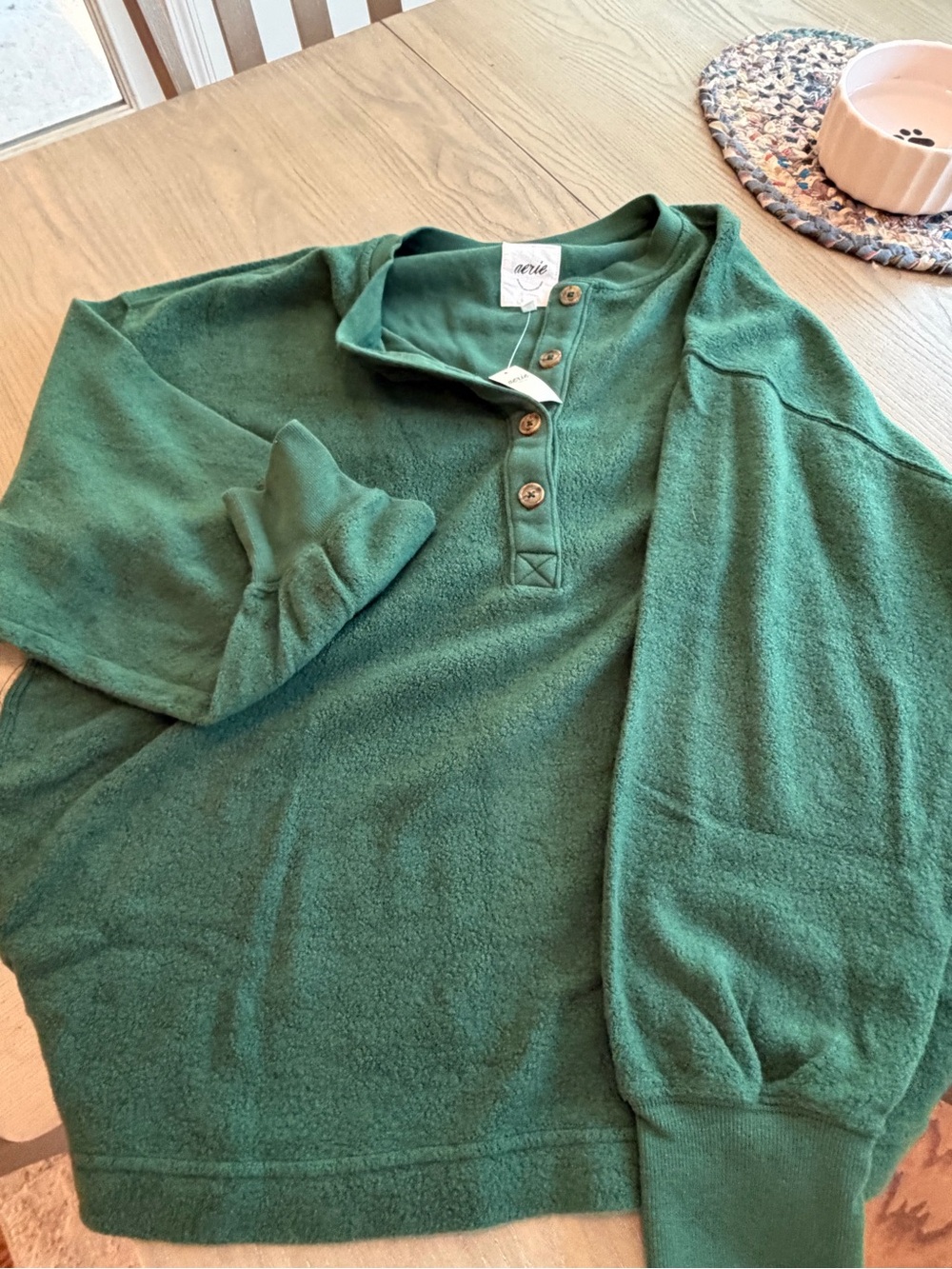 NWT Women’s Aerie Sherpa Henley top (size L)